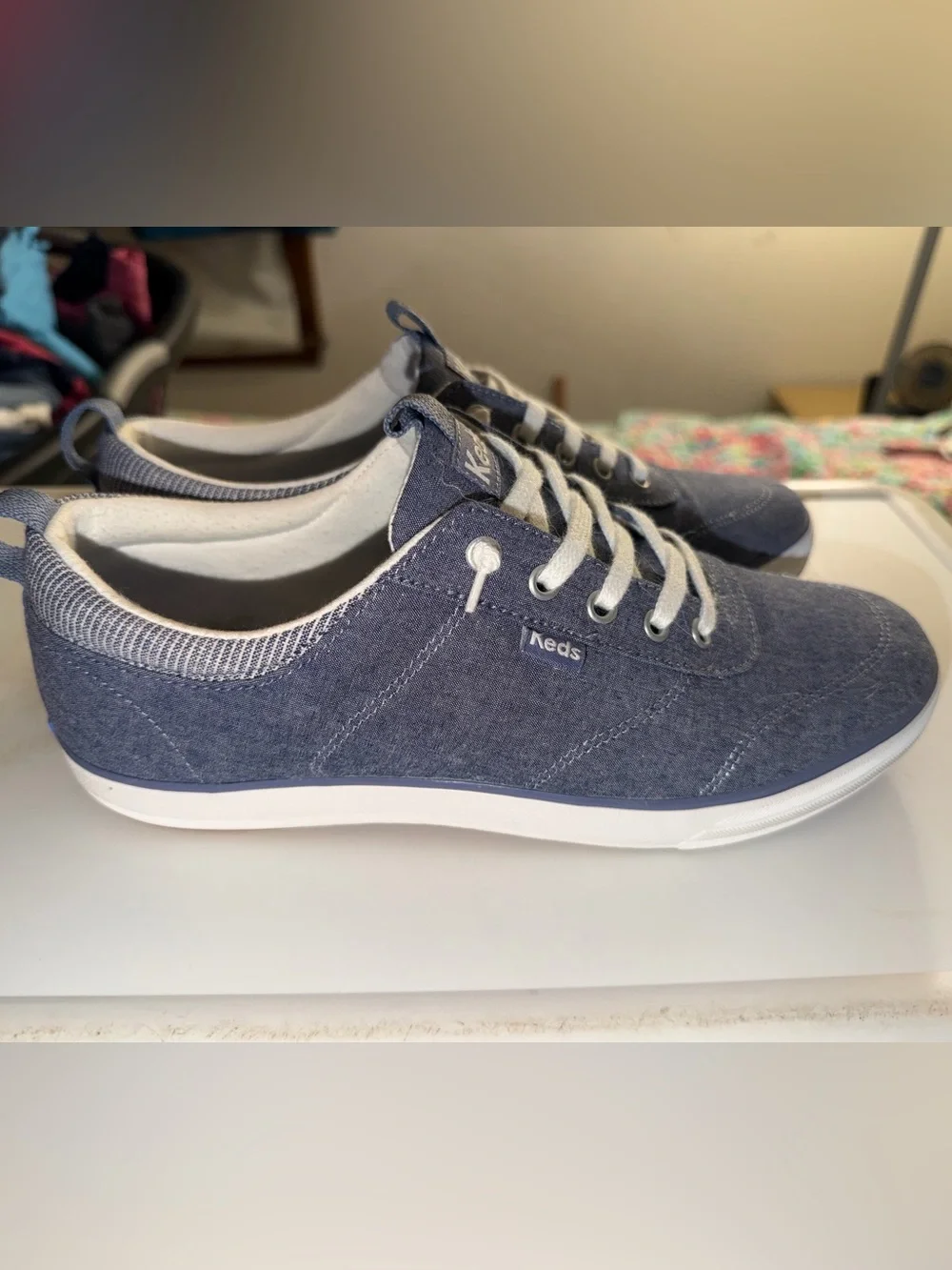 Keds Women's Blue Canvas Sneakers